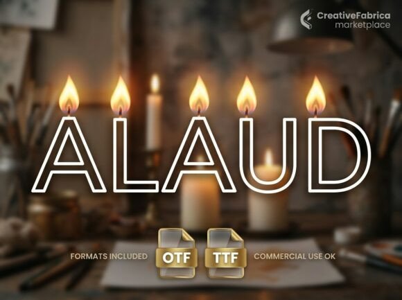 Alaud: A Bold Decorative Display Font for Impact