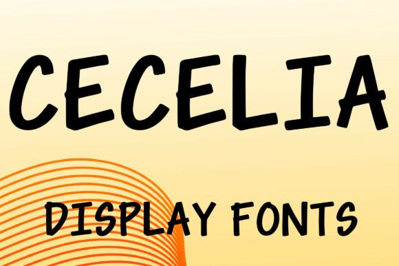 Cecelia Font: Bold Hand-Drawn Charm for Modern Design