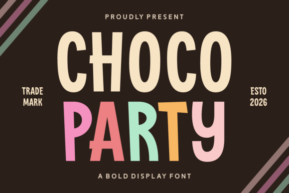 Choco Party: Elevating Brand Identity with Vintage-Inspired Typography