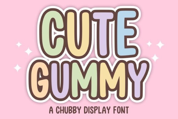 Cute Gummy: Elevating Playful Design with a Soft Display Font