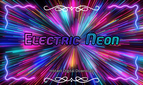 Electric Neon: Elevating Digital Design with Glowing Typography