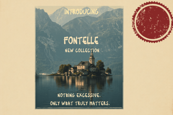 Fontelle: Elevating Visual Identity Through Serene Minimalism