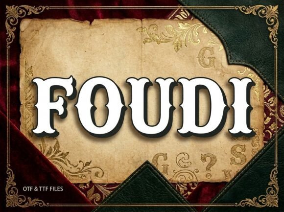 Foudi: Elevating Brand Identity with Bold Decorative Typography