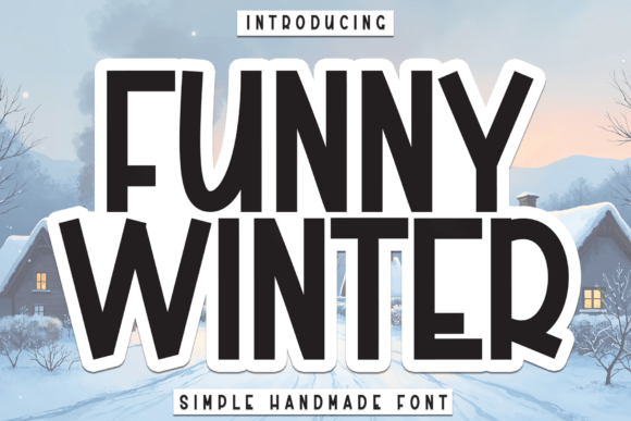 Funny Winter: Artisan Typography for Creative Projects