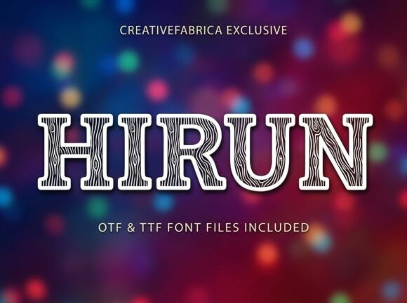Hirun Font: Mastering the Art of Uppercase Display Typography