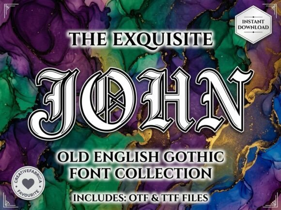 John: Strategic Application of a High-Impact Decorative Display Font