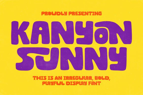 Kanyon Sunny: Strategic Application of Playful Typography in Professional Design