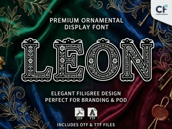 Leon: Elevating Brand Identity with Bold Decorative Typography