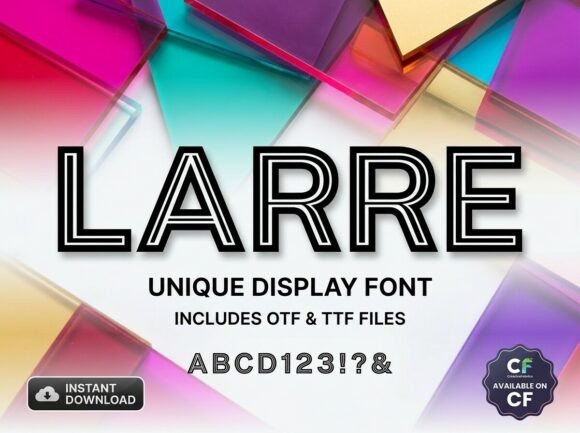 Modernize Your Visual Identity with Larre: The Architecture of Contemporary Typography