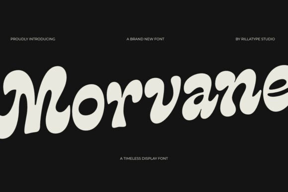 Morvane: Bridging 70s Glamour and Modern Luxury in Display Typography