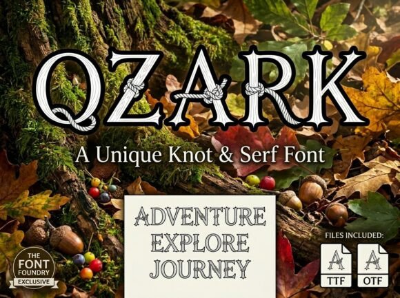 Ozark: A Bold Decorative Display Font for Impact