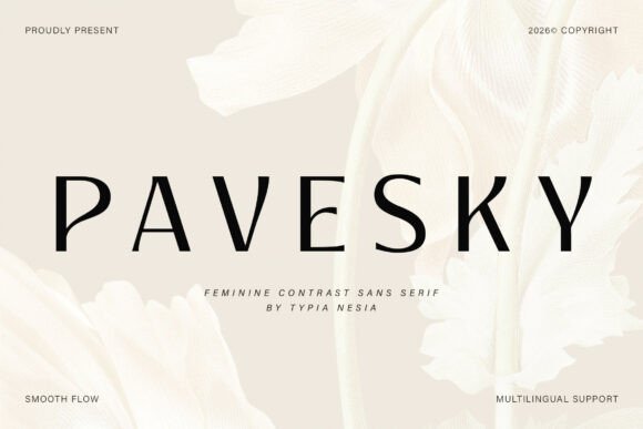 Pavesky: Elegant Sans Serif Typography