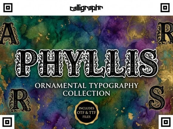 Phyllis Font: Bold Decorative Display Typography