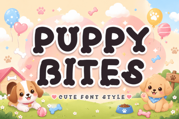 Puppy Bites: Strategic Application of Playful Typography in Visual Communication