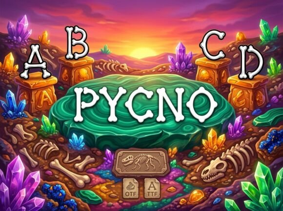 Pycno: Elevating Brand Identity Through Bold Decorative Typography
