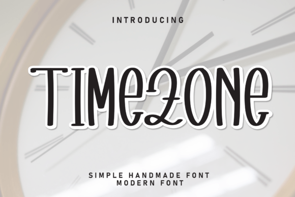 Timezone Font: Playful Handwritten Display Type