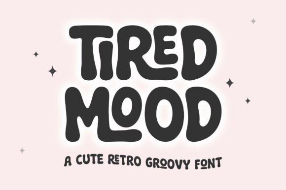 Tired Mood: Elevating Retro Design with Playful Typography
