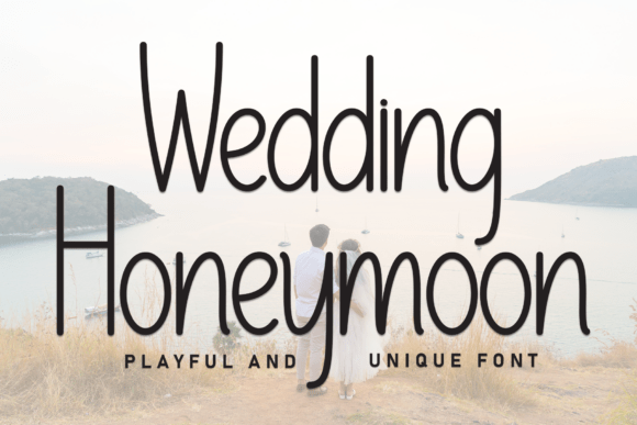 Wedding Honeymoon Font for Design