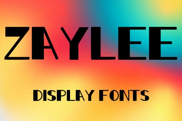 Zaylee Font: Bold Geometric Display Typography