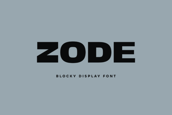 Zode: A Bold Display Font for High-Impact Visual Communication